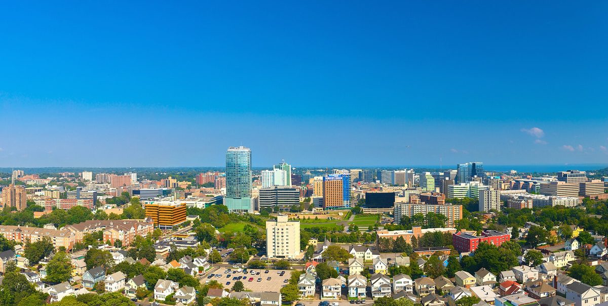 Downtown Stamford, Connecticut skyline.