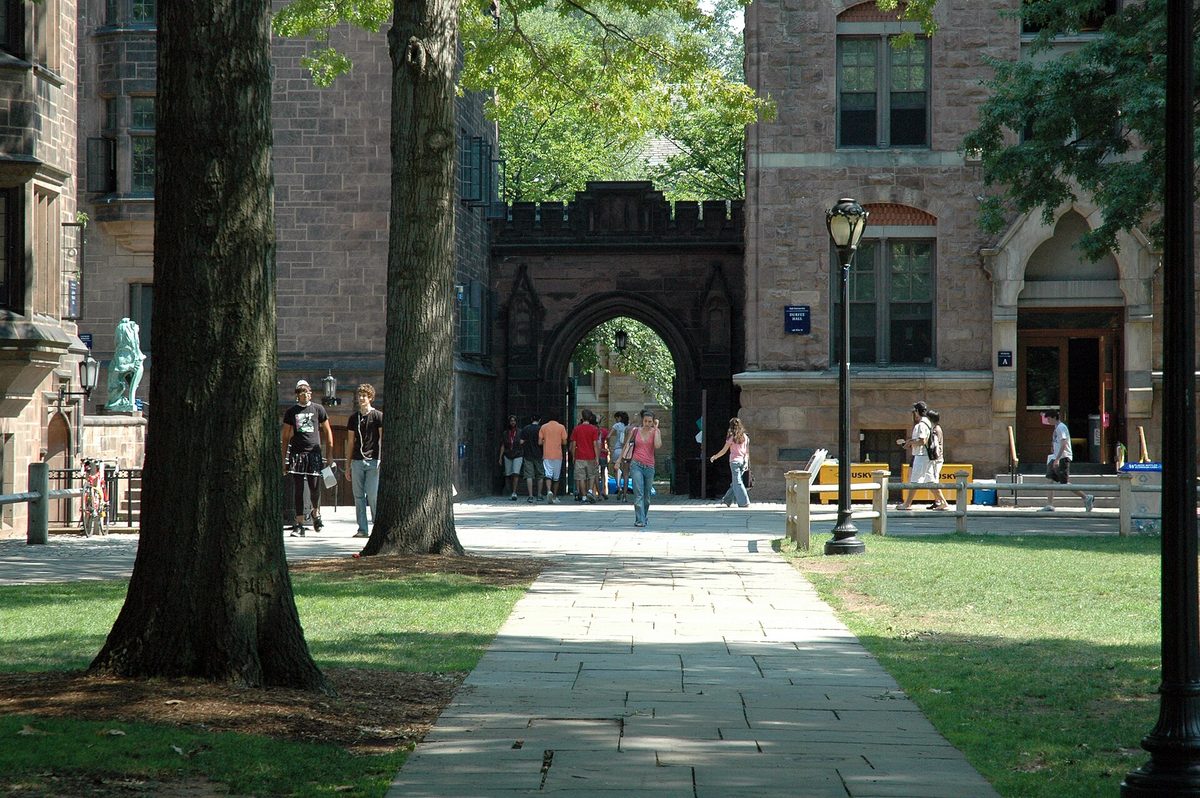 Yale University Old Campus in New Haven, Connecticut.